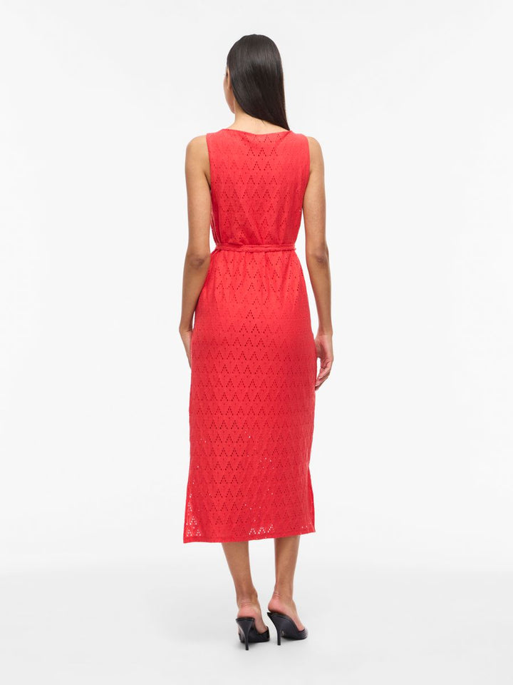 VIAMALINA S/L MIDI DRESS/VOL/PB
