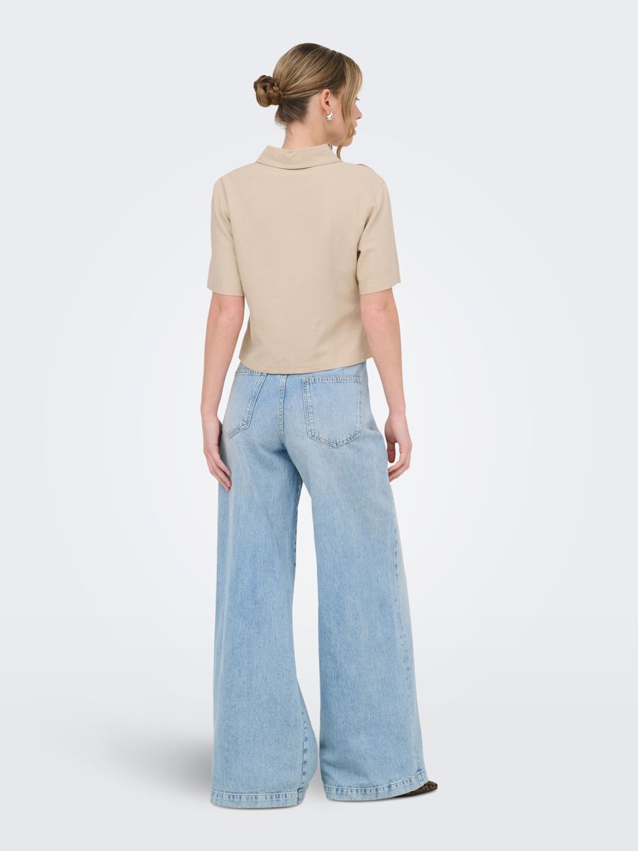 ONLGOA S/S LINEN BL SHIRT CC PNT