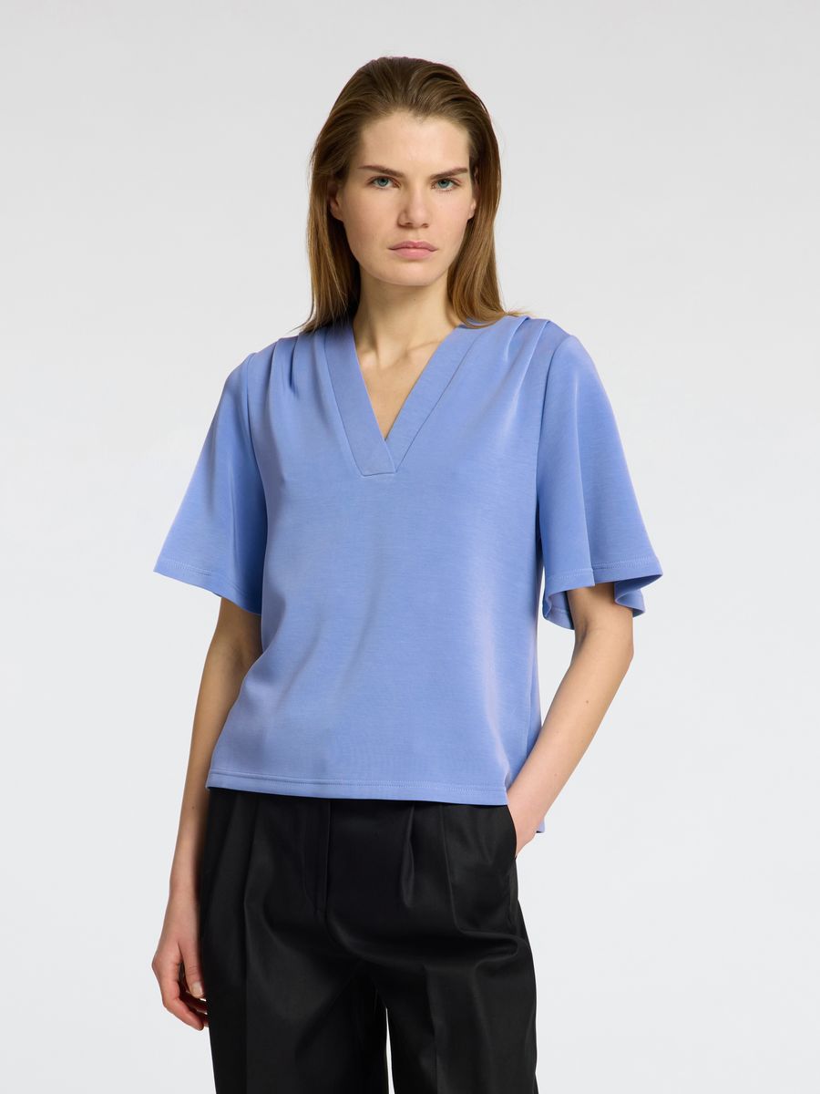SLFTENNY SS V-NECK TOP NOOS