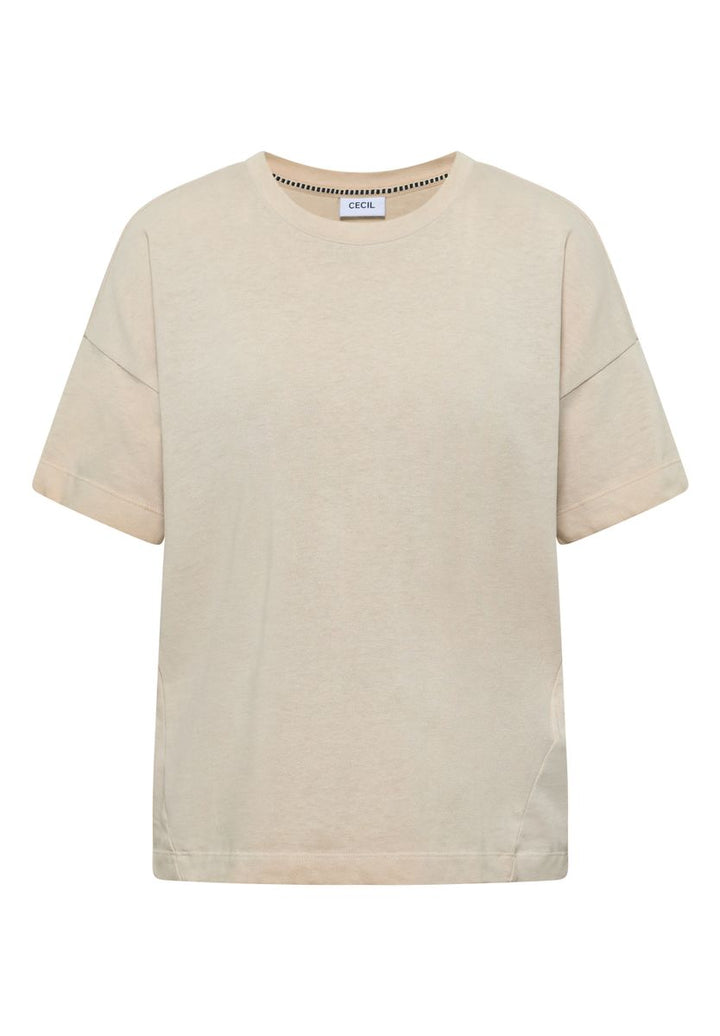 Kurzarm T-Shirt in Garment Dye Optik