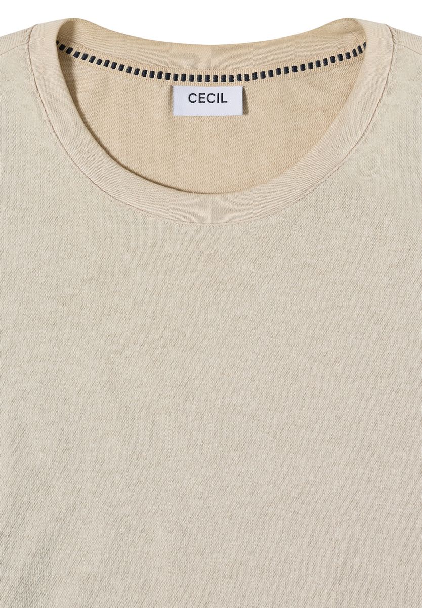 Kurzarm T-Shirt in Garment Dye Optik