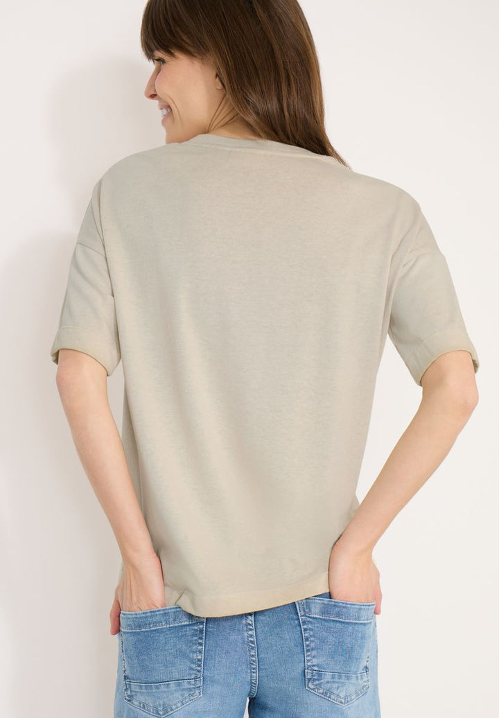 Kurzarm T-Shirt in Garment Dye Optik