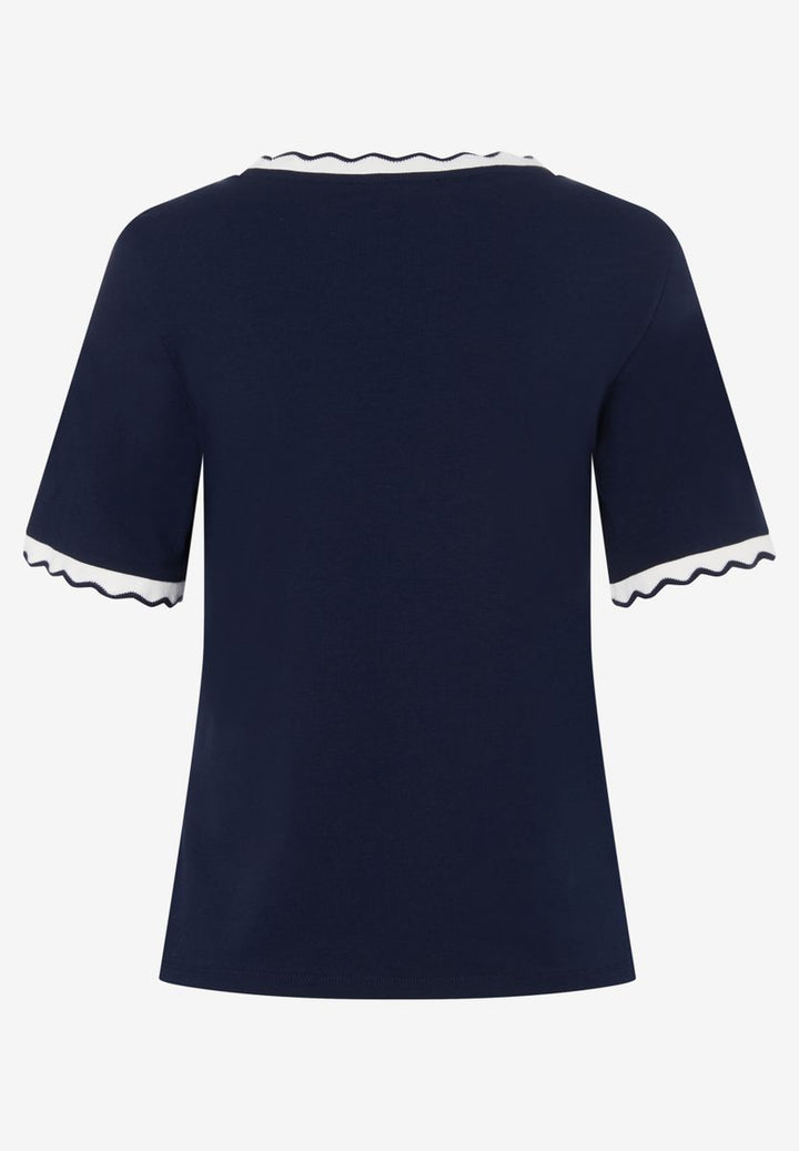 T-Shirt mit Wellenkante