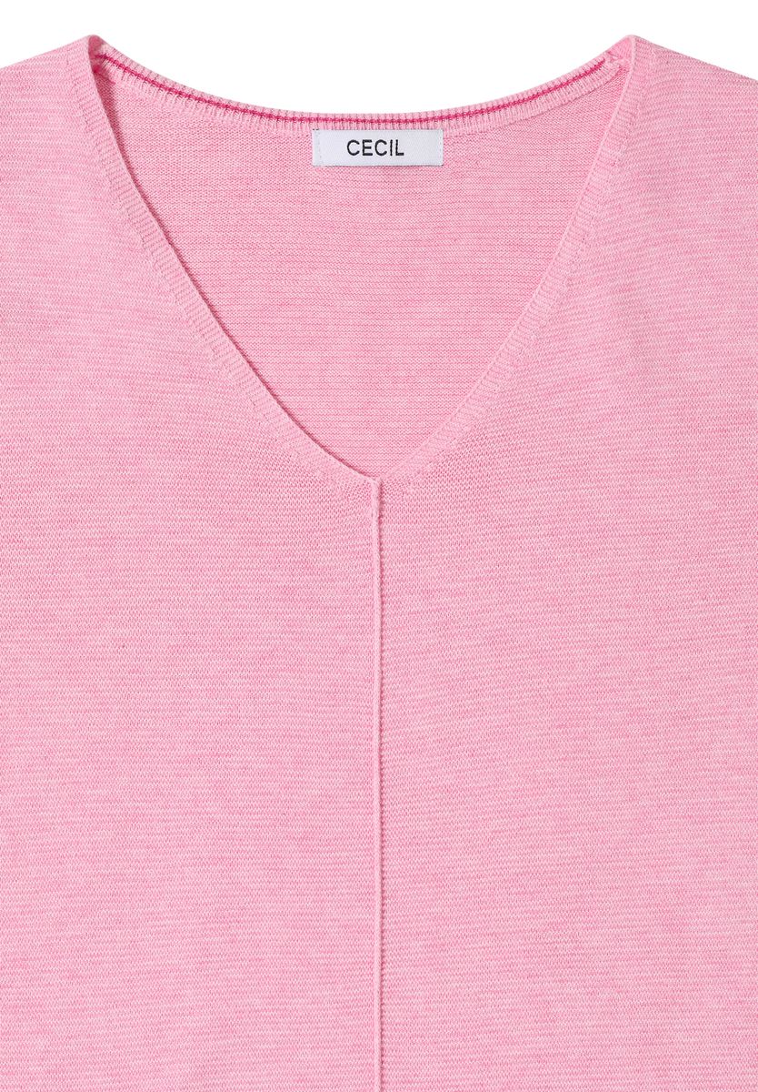 3/4-Arm Pullover mit Struktur