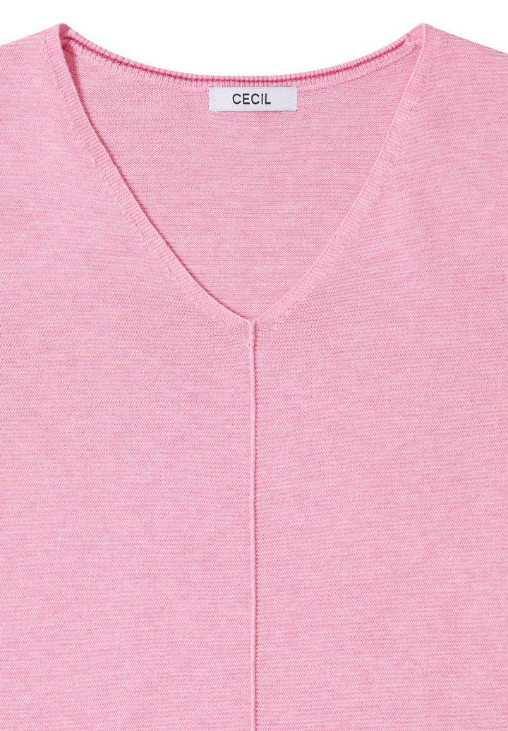 3/4-Arm Pullover mit Struktur