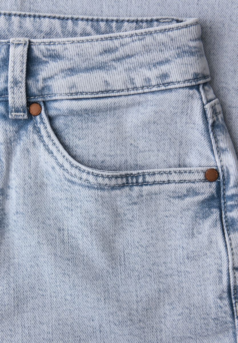 High Waist Barrel Leg Jeans im Loose Fit