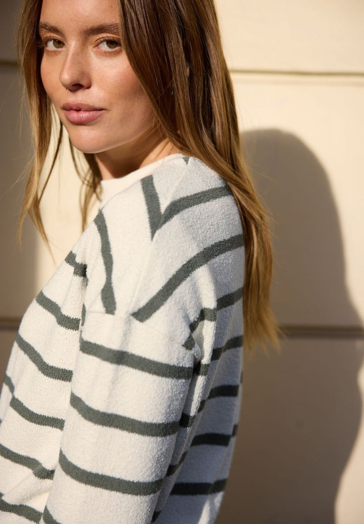 Langarm Shirt mit Rundhals im Loose Fit