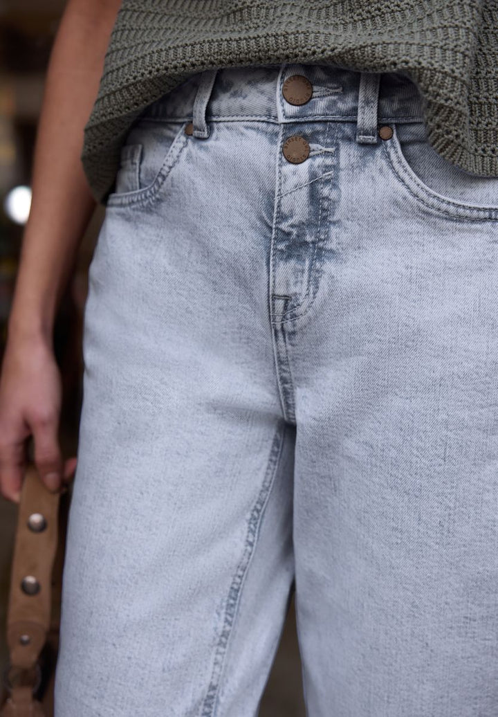 High Waist Barrel Leg Jeans im Loose Fit