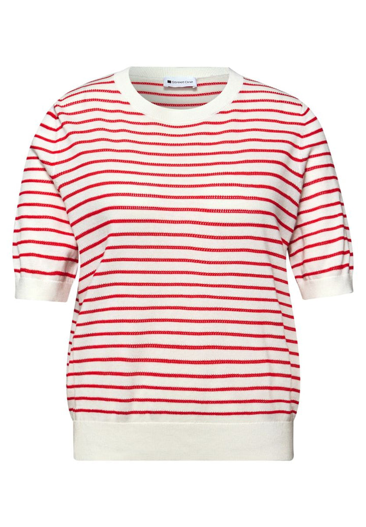 Kurzarm Pullover mit Rundhals