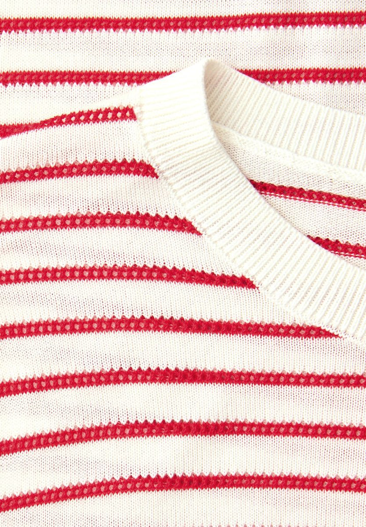 Kurzarm Pullover mit Rundhals