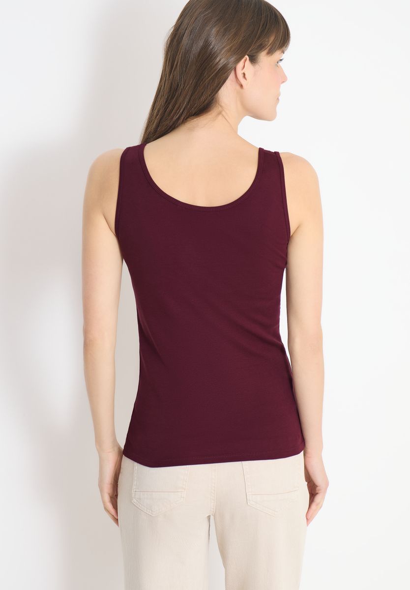 Basic Top aus reiner Baumwolle