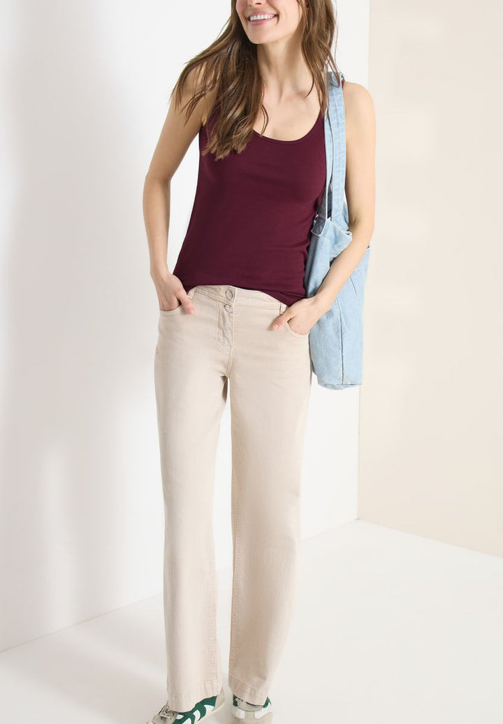 Basic Top aus reiner Baumwolle