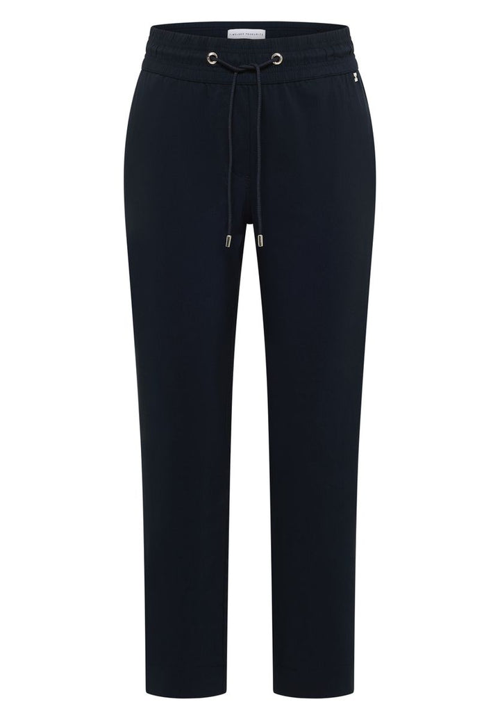 Mid Waist Slim Leg Hose im Casual Fit