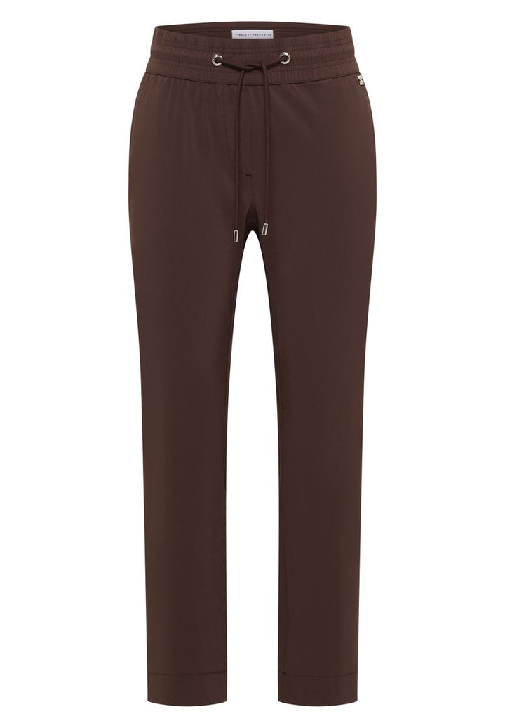 Mid Waist Slim Leg Hose im Casual Fit