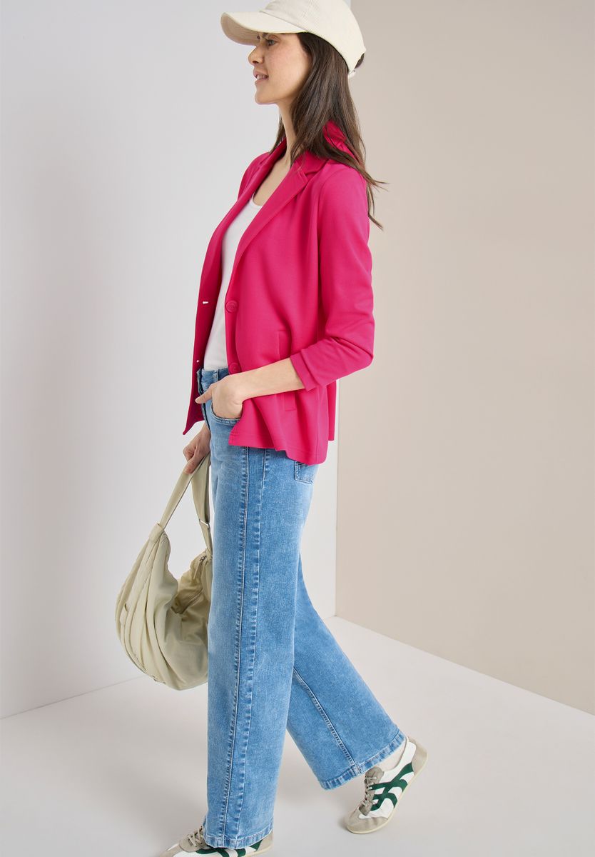 Basic Blazer mit Reverskragen
