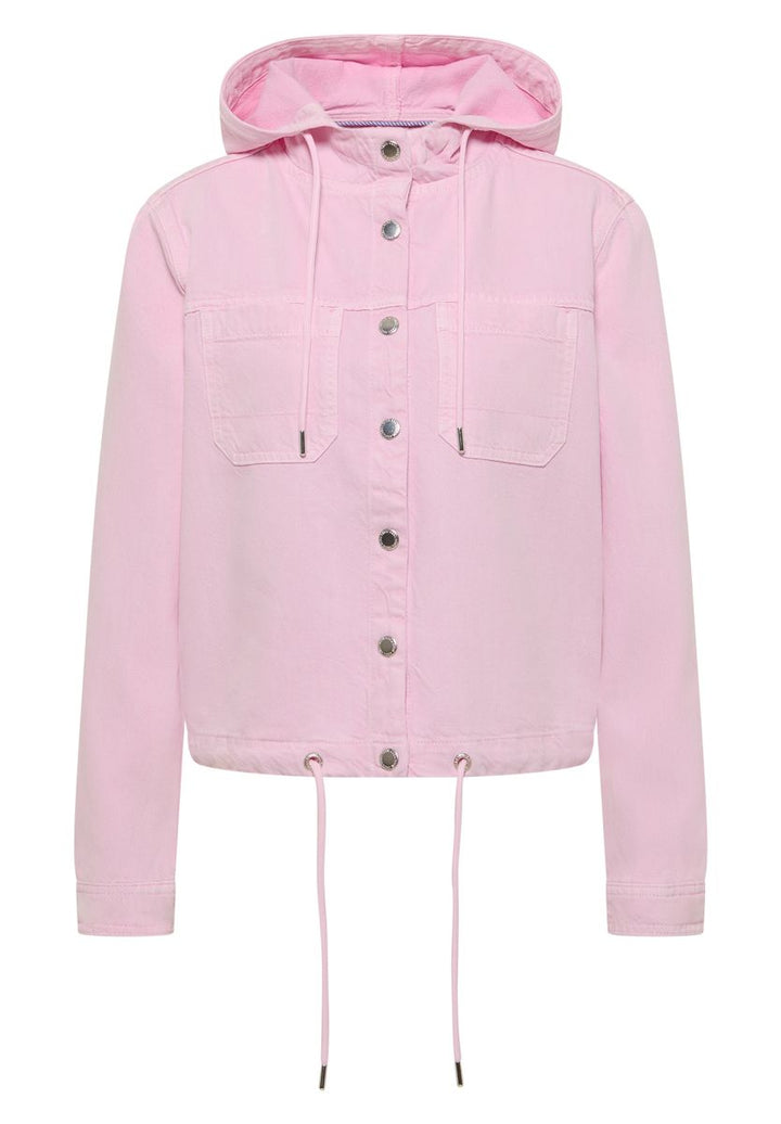 Overshirt mit Kapuze und Tunnelzug