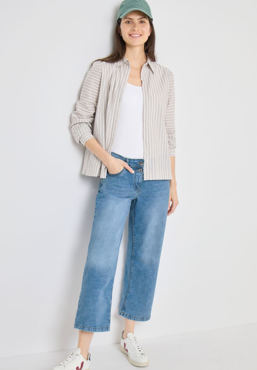 High Waist Wide Leg Jeans im Loose Fit