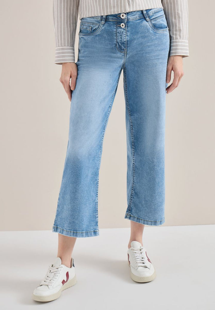 High Waist Wide Leg Jeans im Loose Fit