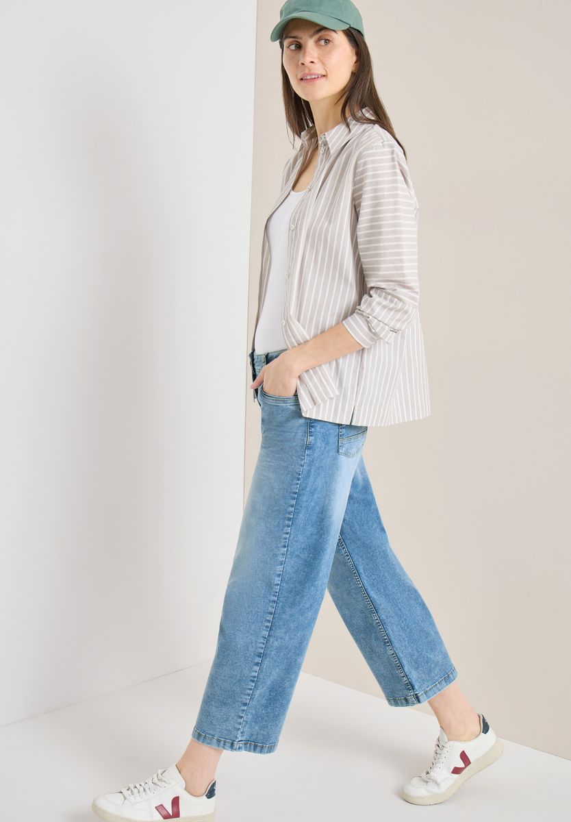 High Waist Wide Leg Jeans im Loose Fit