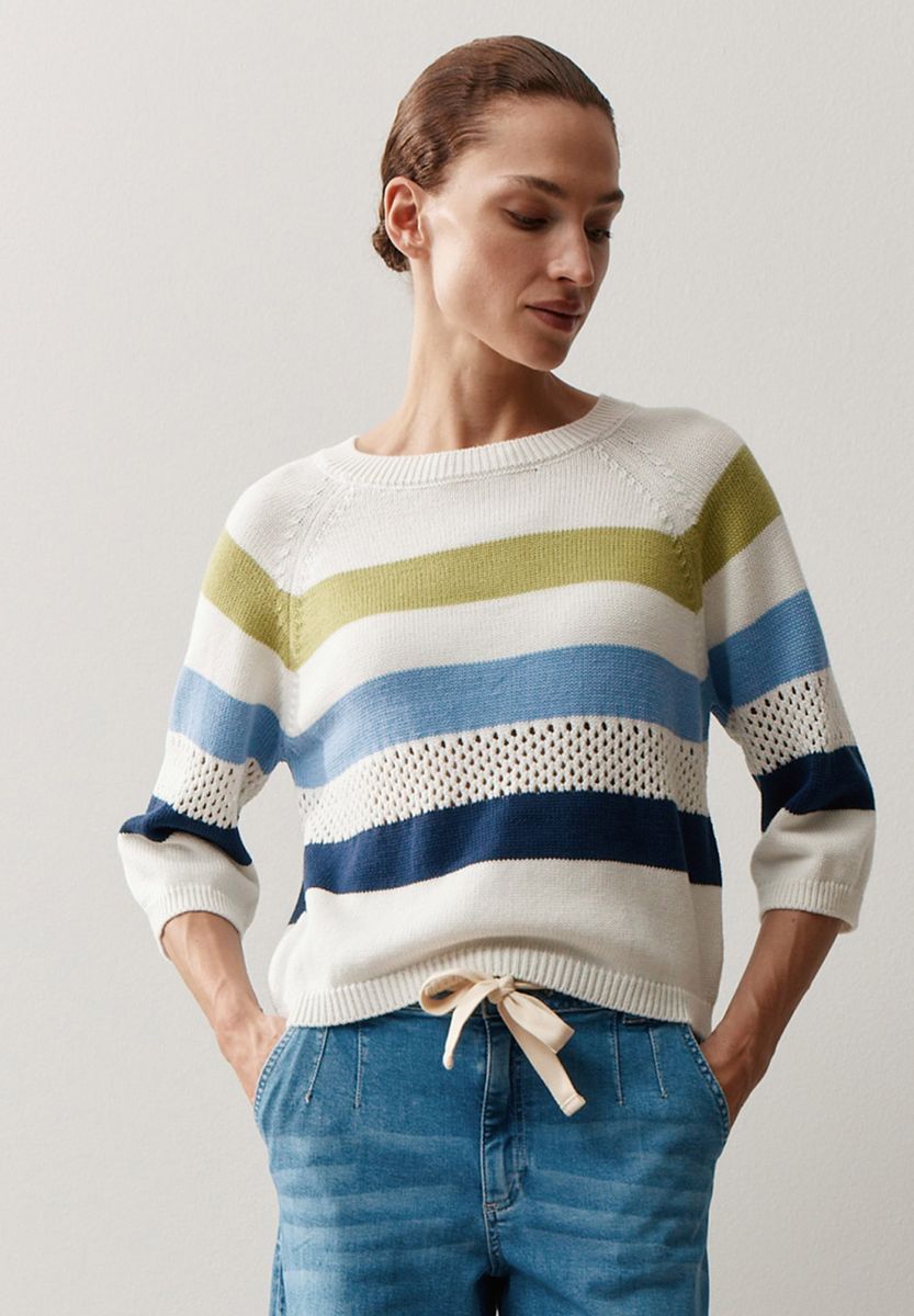 gestreifter Sommer-Pullover