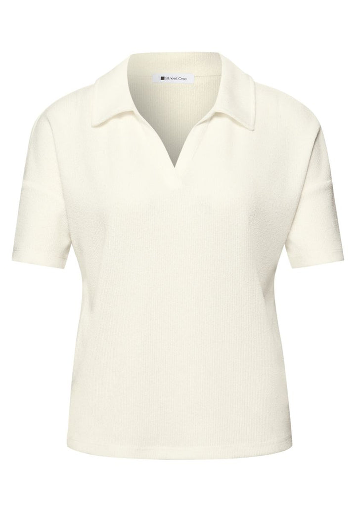Kurzarm Poloshirt in Unifarbe
