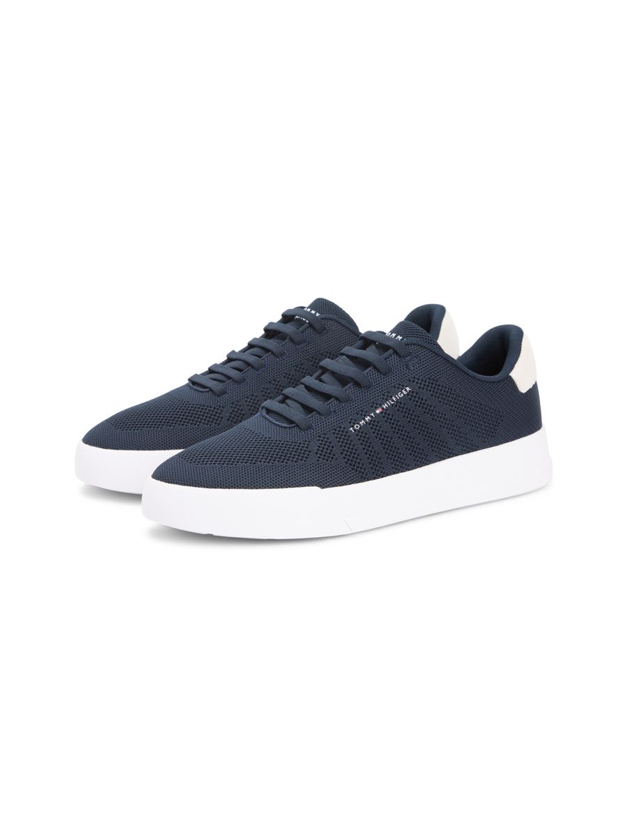 Logo Knit Court Trainers