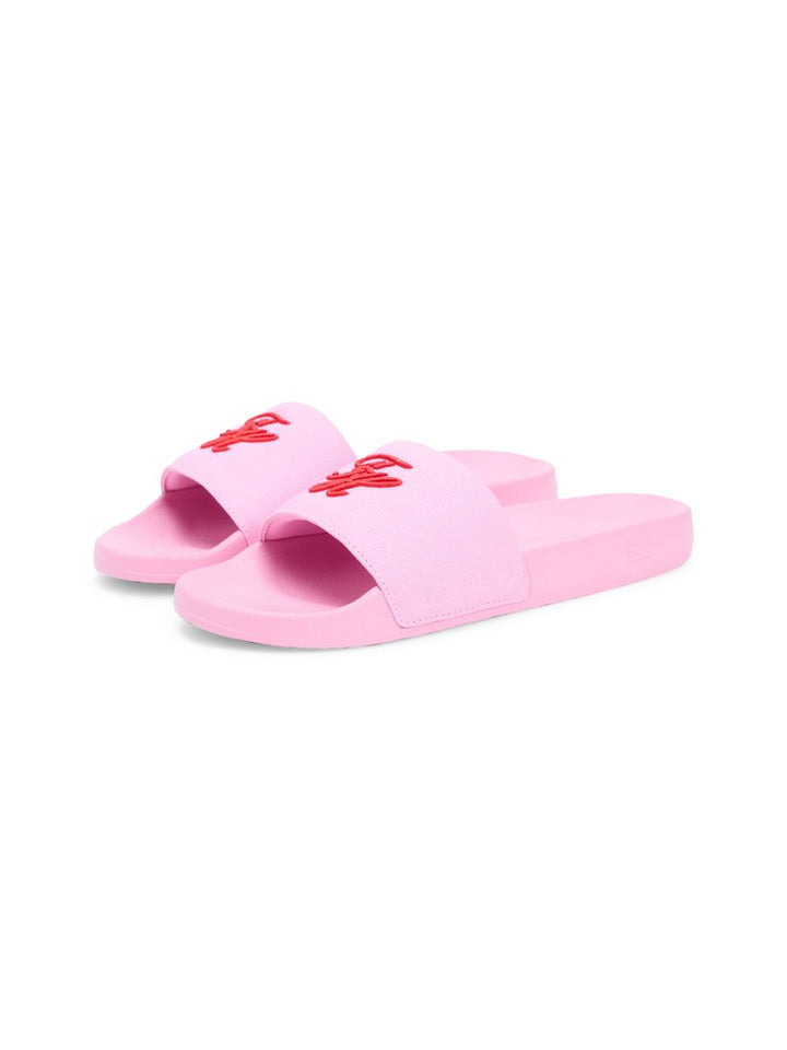 Logo Embroidery Canvas Pool Slides