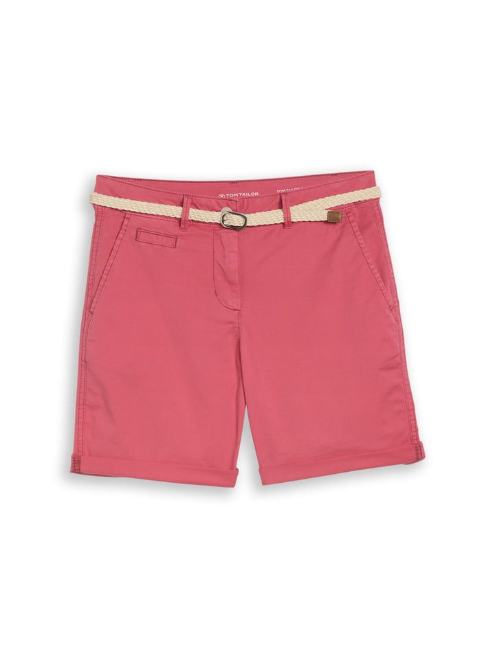 Chino Bermuda Shorts mit Gürtel