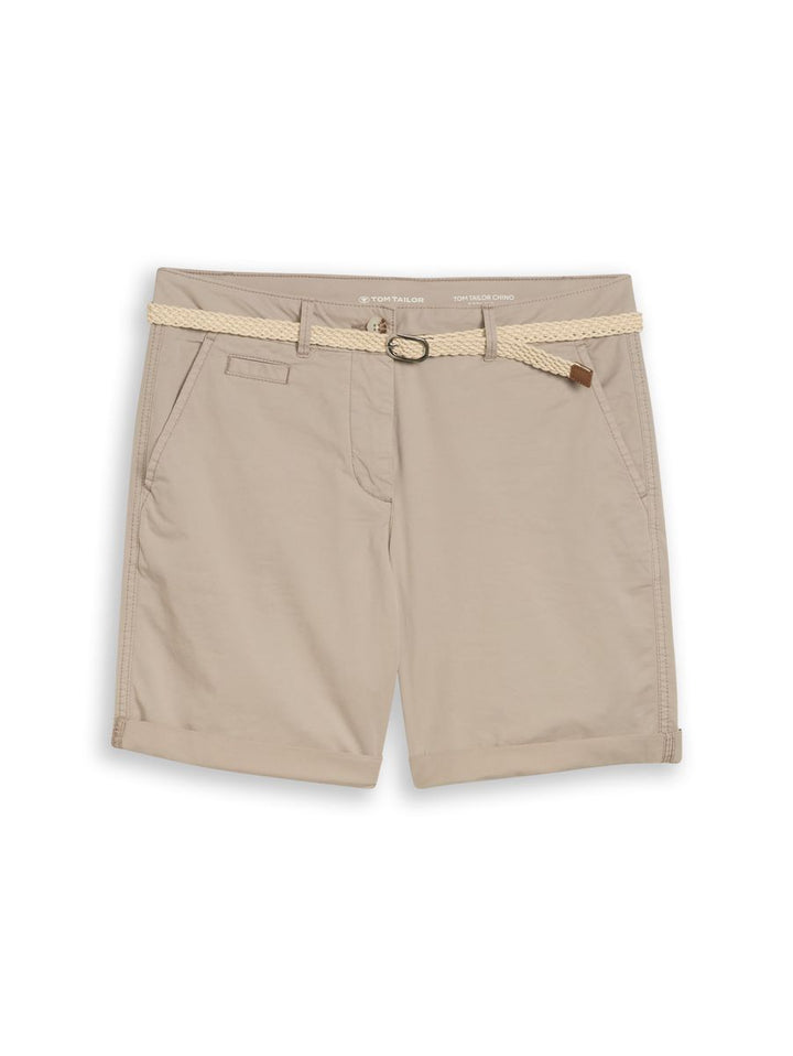 Chino Bermuda Shorts mit Gürtel