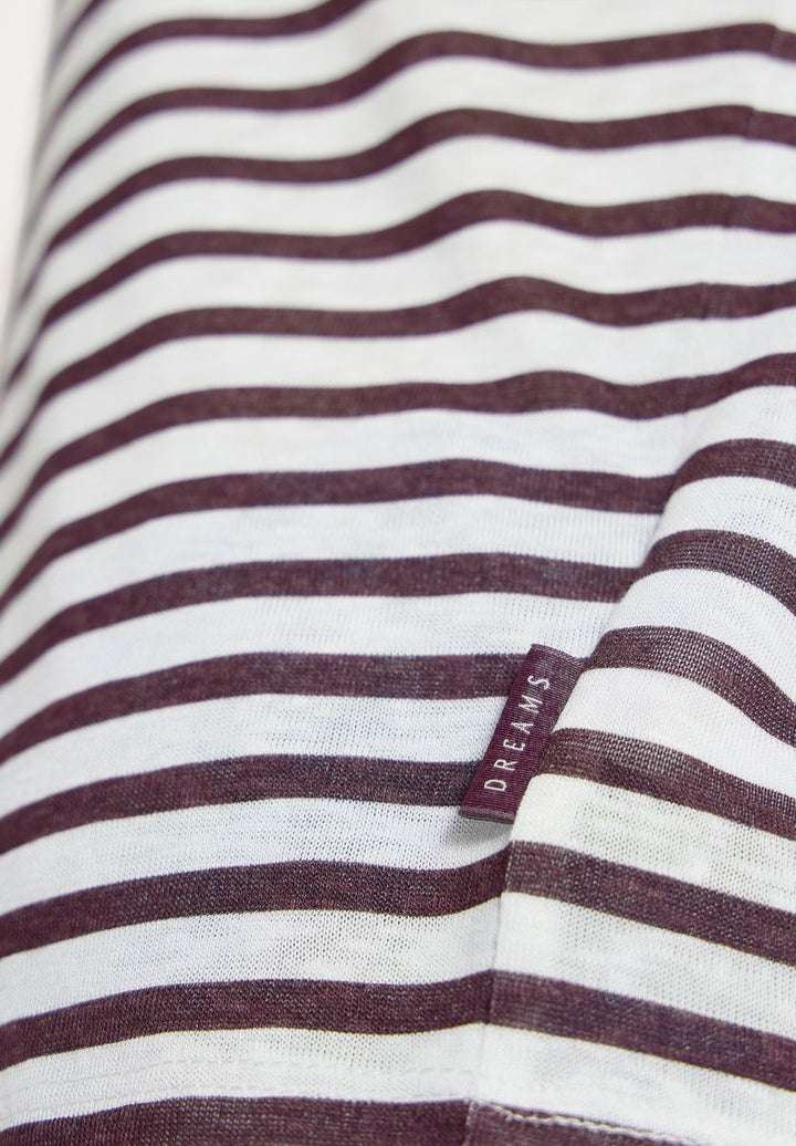 T-Shirt mit Boatneck und Streifen