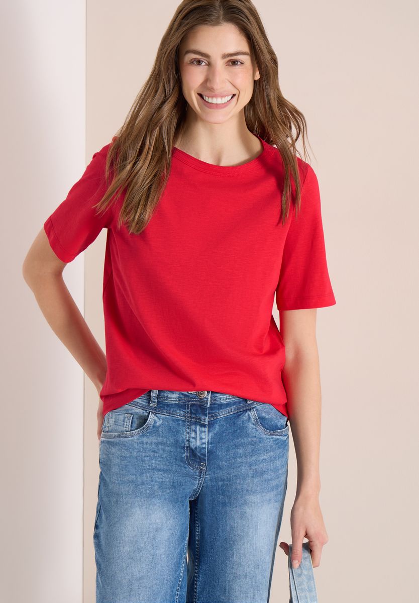 Kurzarm T-Shirt aus reiner Baumwolle