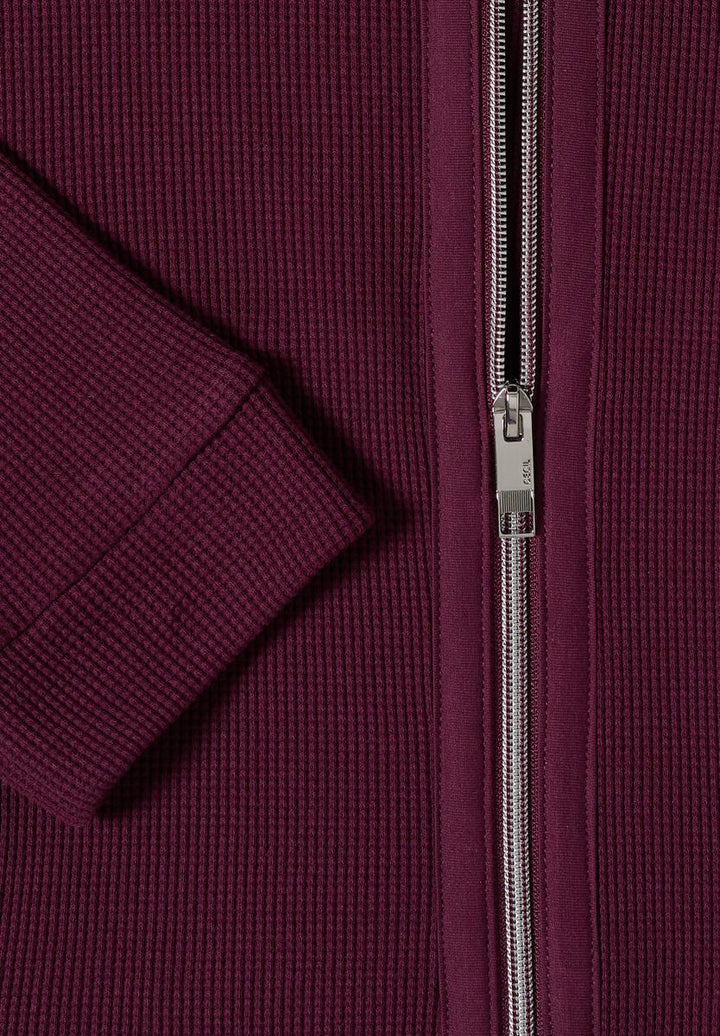 Langarm Jacke mit Kapuze und Taschen