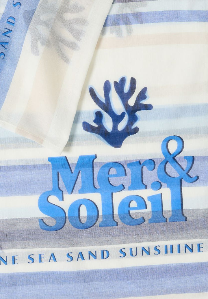 Loop-Schal mit Streifenmuster