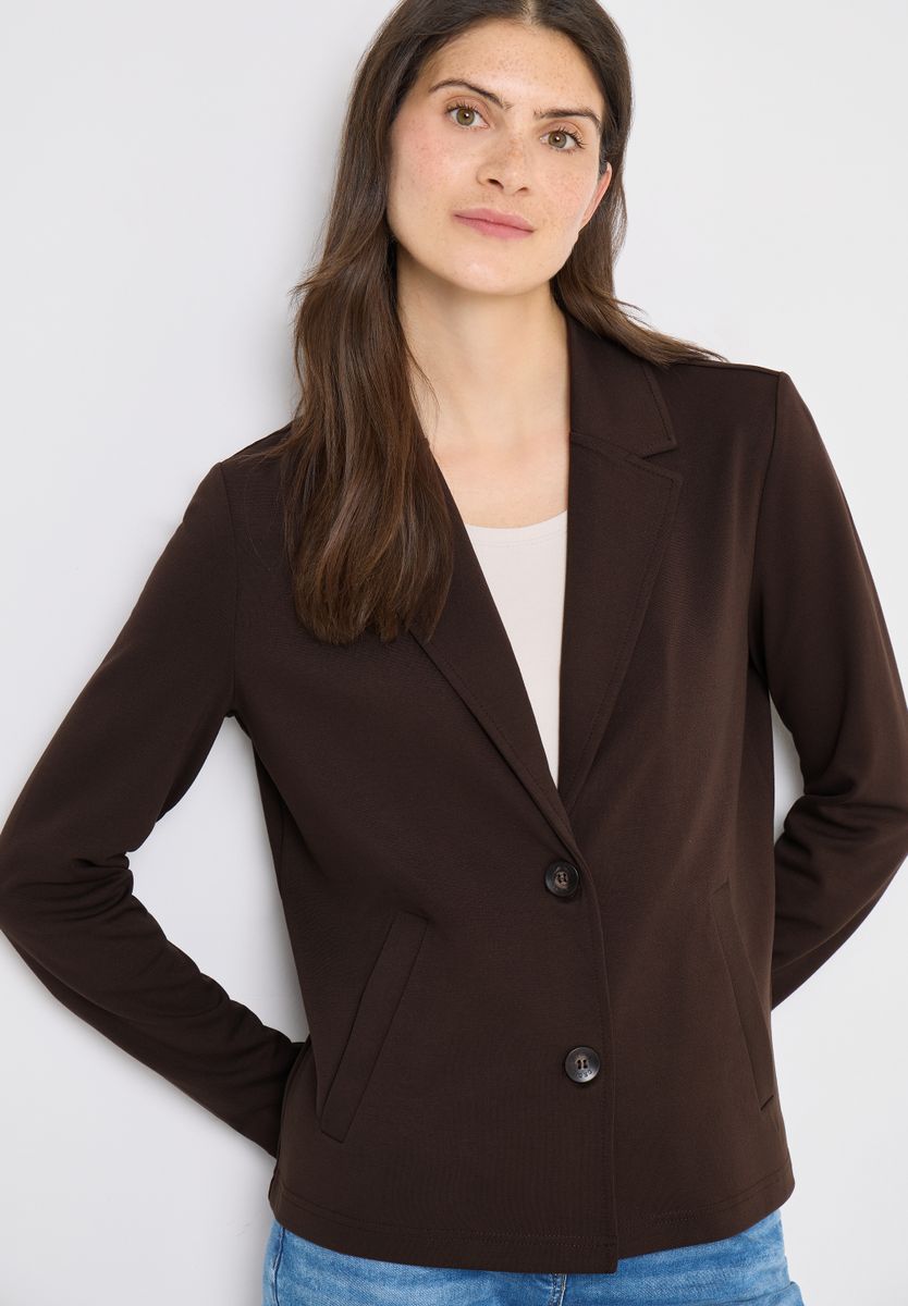 Basic Blazer mit Reverskragen