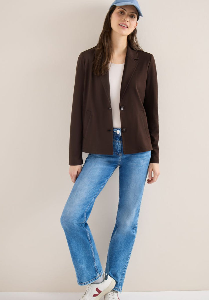Basic Blazer mit Reverskragen