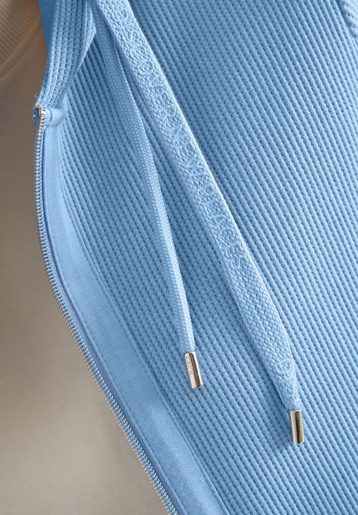 Langarm Jacke mit Kapuze und Taschen