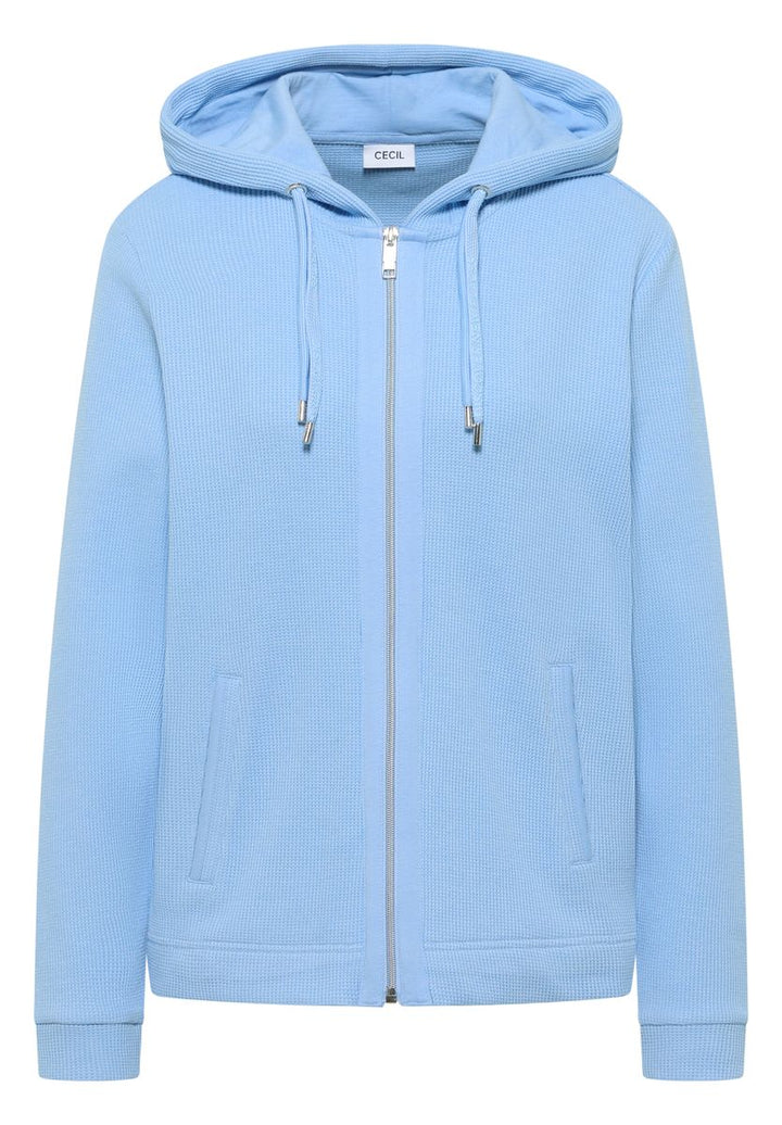 Langarm Jacke mit Kapuze und Taschen