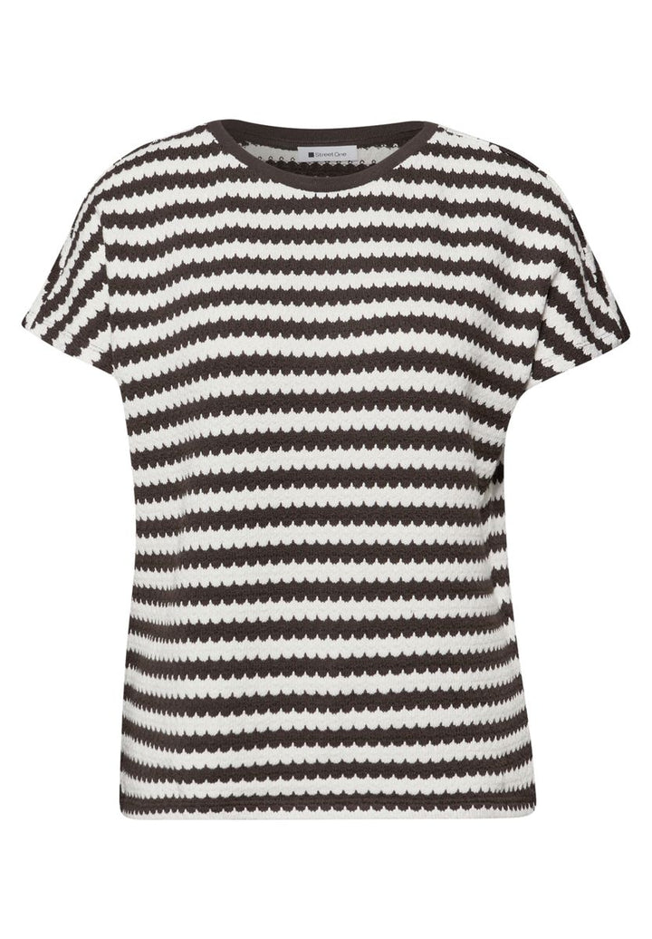 Dropped Shoulder Shirt mit Streifen