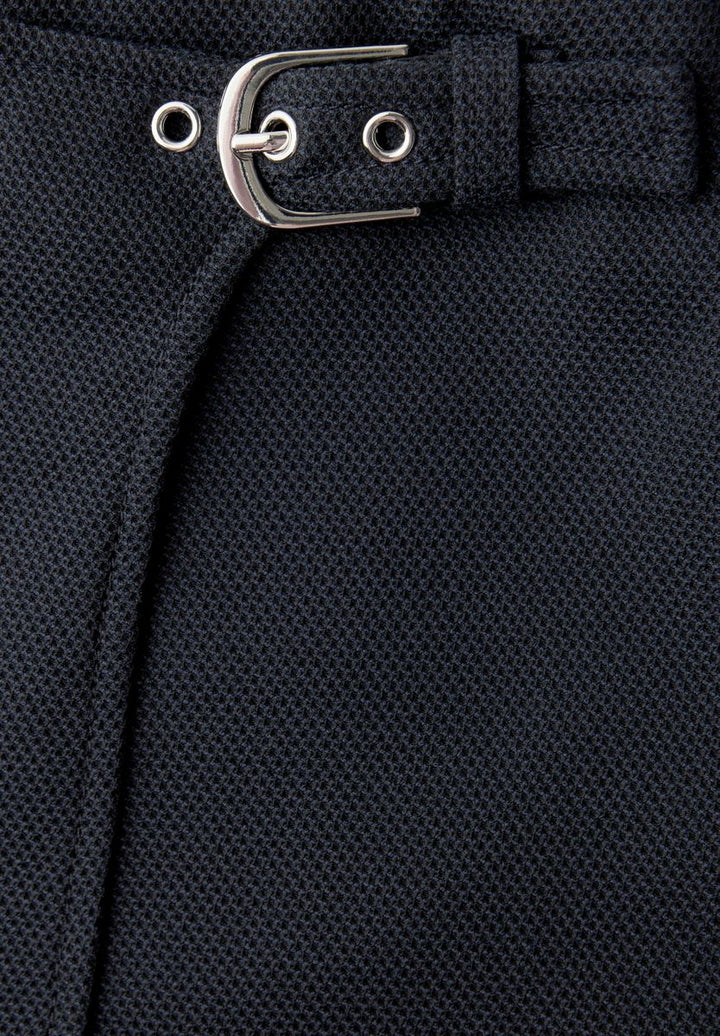 Knielanger Skort mit Schnalle