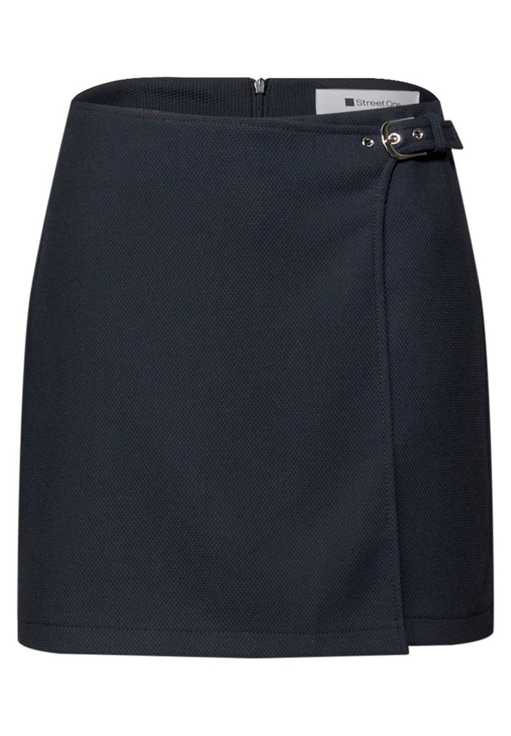 Knielanger Skort mit Schnalle