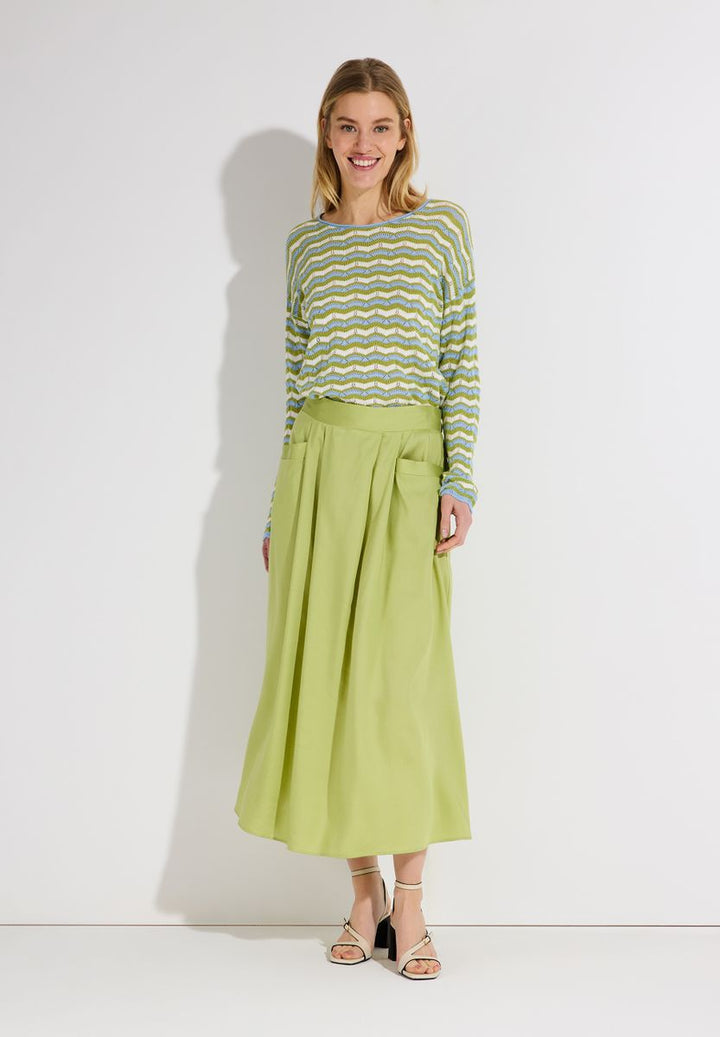 Pullover mit Wellen-Streifen
