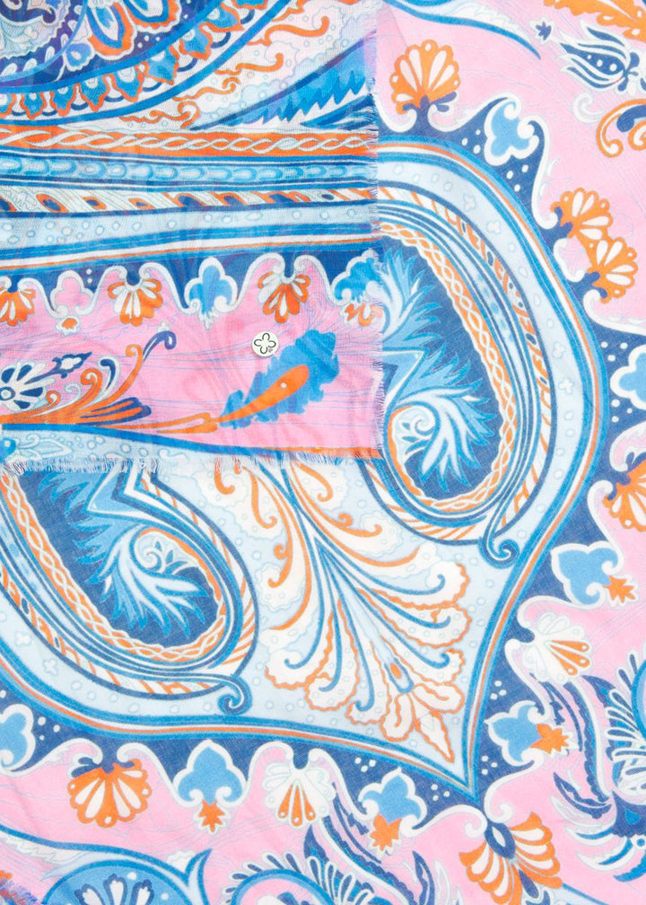 Schal aus Baumwolle  mit Paisley-Muster