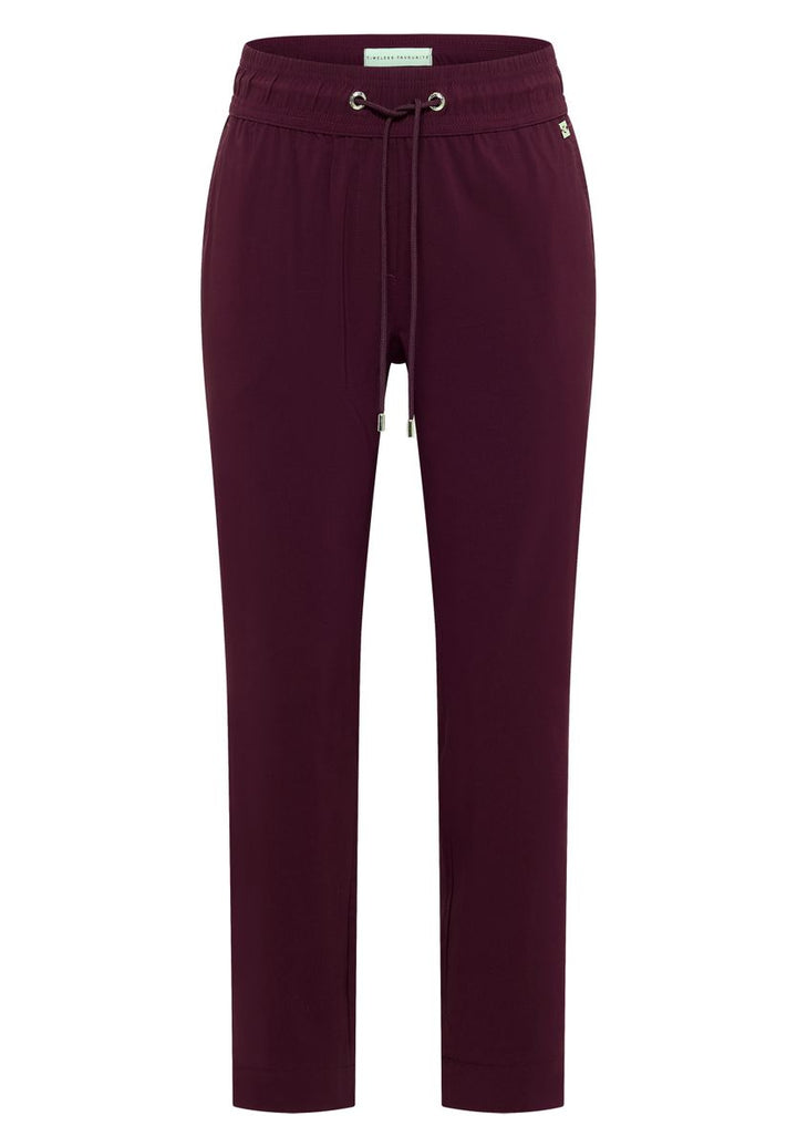 Mid Waist Slim Leg Hose im Casual Fit