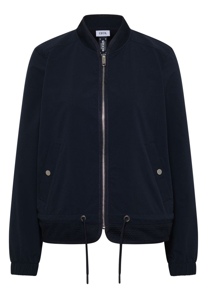 Blouson mit Tunnelzug und Mesh-Details