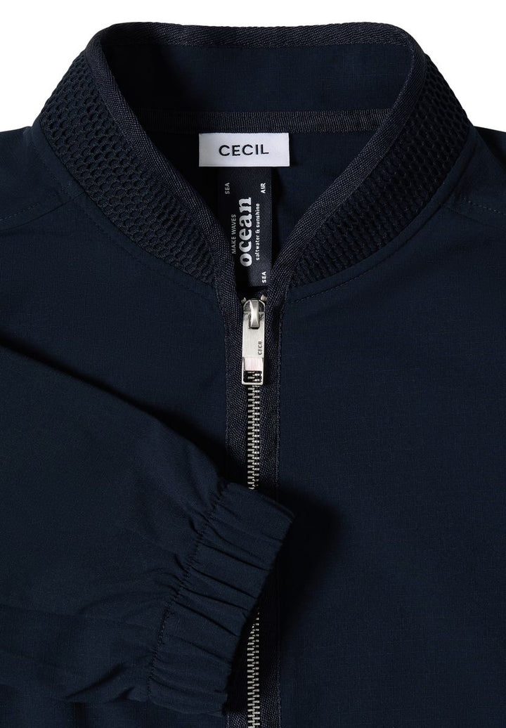 Blouson mit Tunnelzug und Mesh-Details