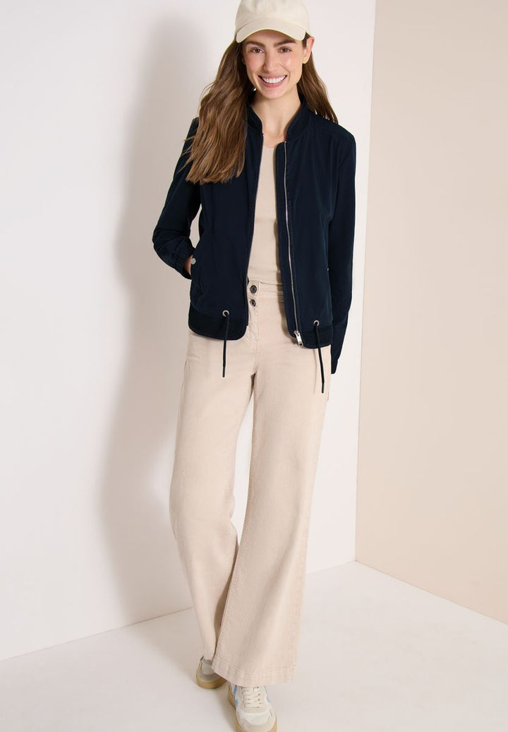 Blouson mit Tunnelzug und Mesh-Details