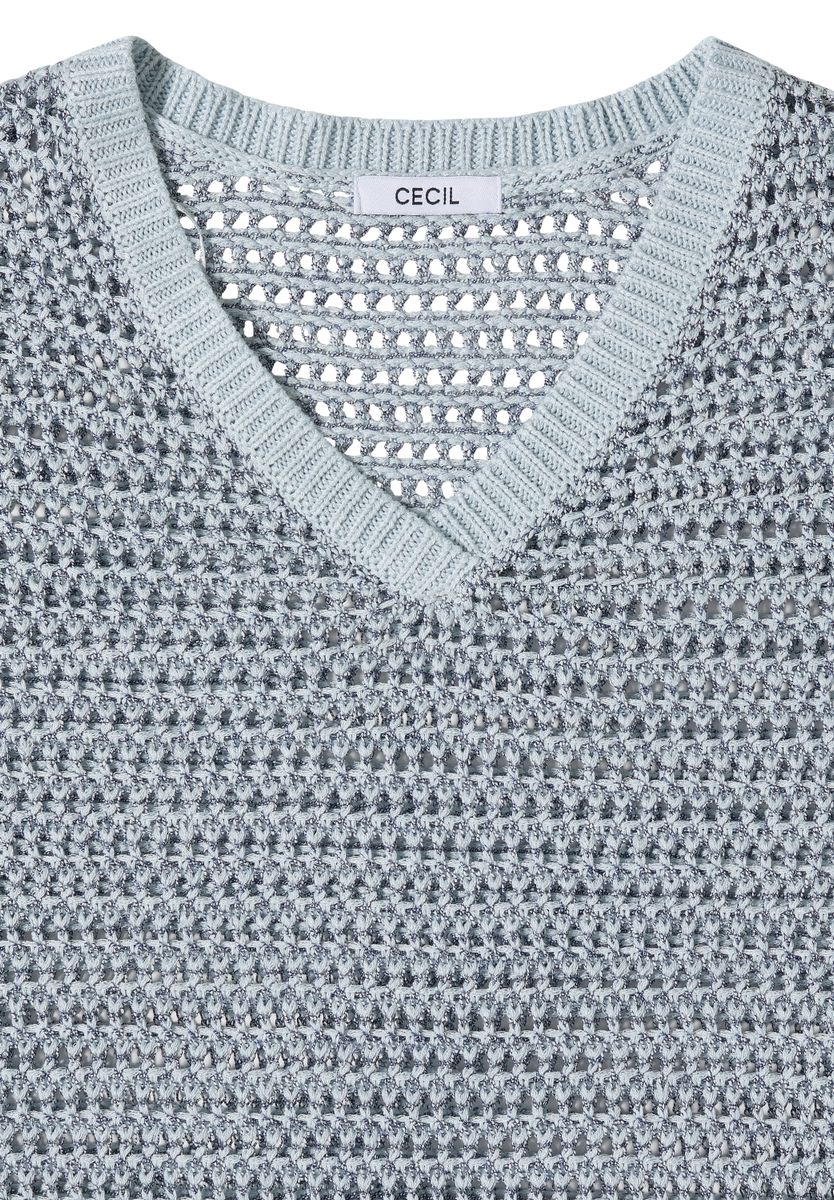Pullover mit V-Neck und Garnmix