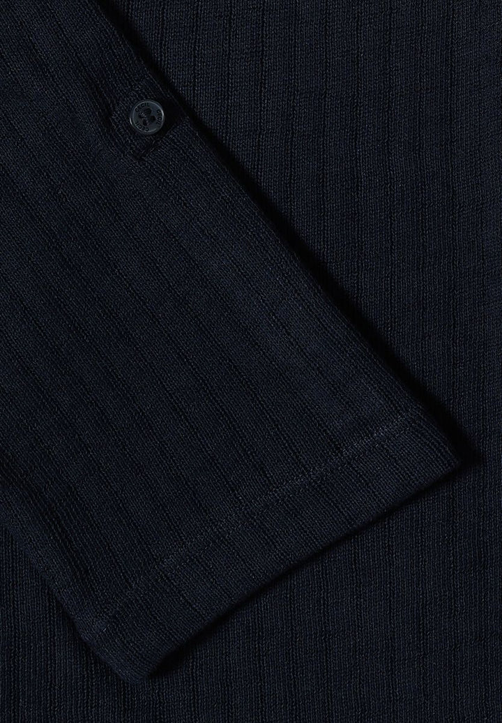 3/4-Arm Jacke in Strick-Optik