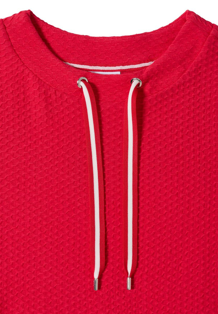 T-Shirt mit Rundhals mit Tunnelzug