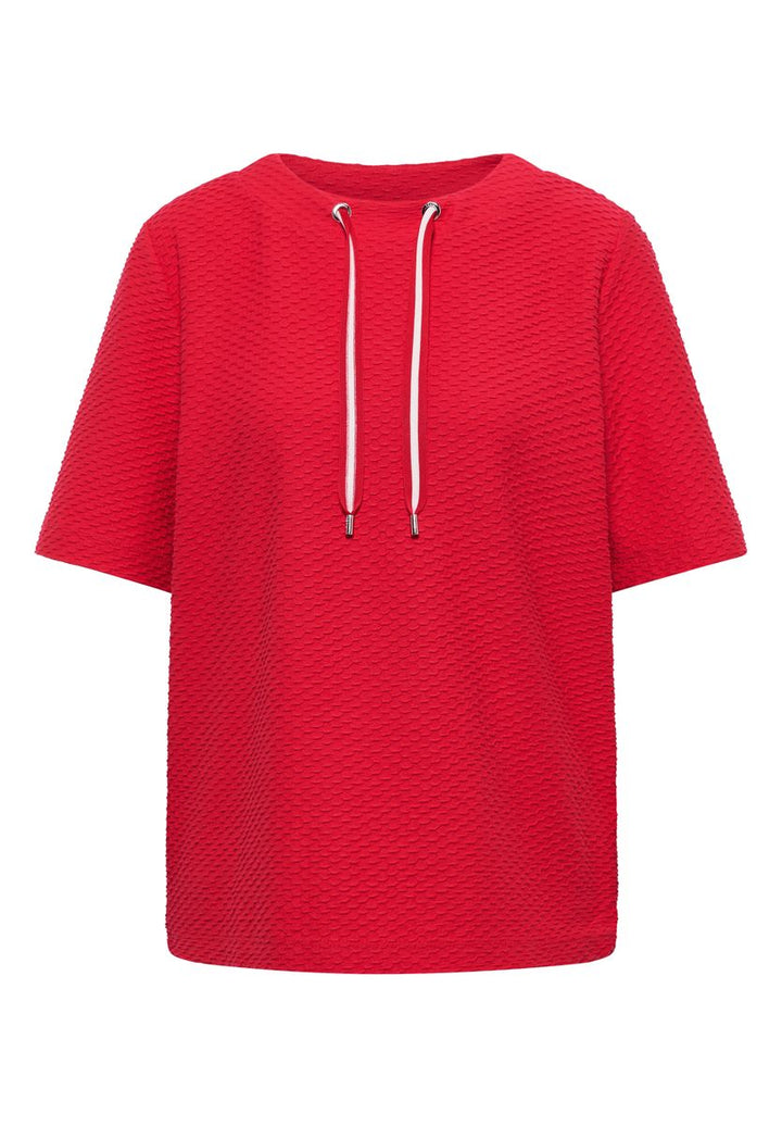 T-Shirt mit Rundhals mit Tunnelzug